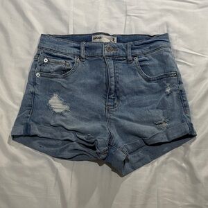 2016 Garage cuffed denim high rise short shorts